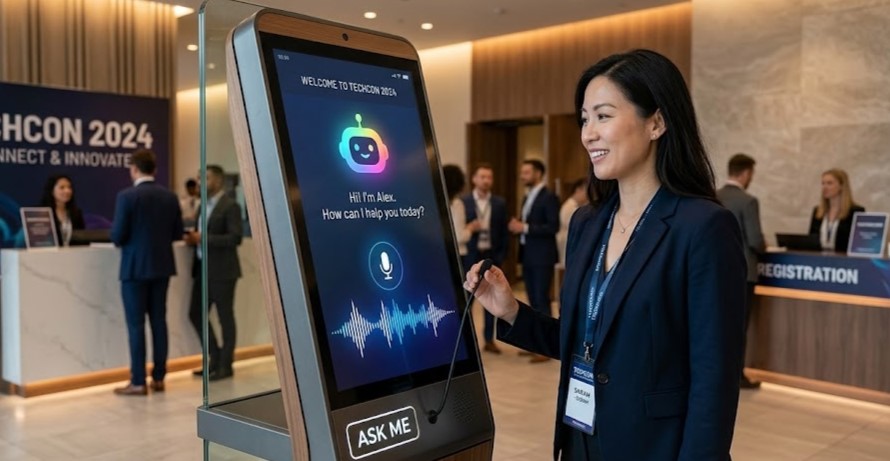 Custom AI experience built for a corporate event in Mumbai